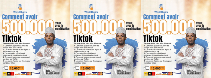 Monétiser TikTok et Gagner 500.000Fcfa chaque mois grâce à vos Vues et Likes