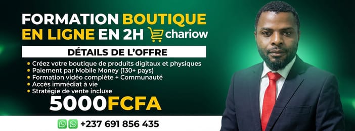 Crée ta Boutique de vente en Ligne en 02H et Reçois ton Cash partout en Afrique. Résultat Garantie