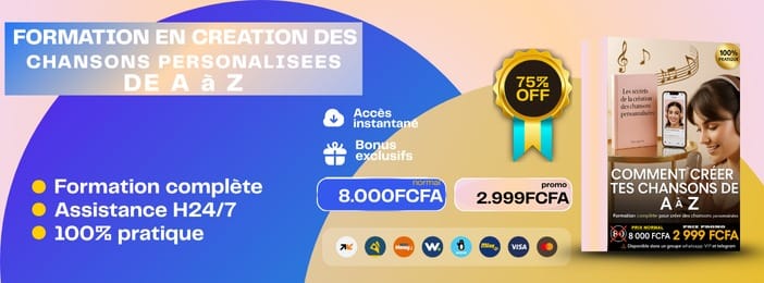 Formation complète en Création de CHANSON PERSONNALISÉES avec l'IA de A à Z