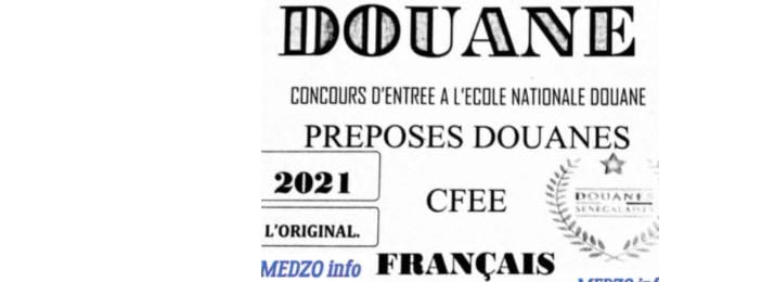 Douane NIVEAU CFEE