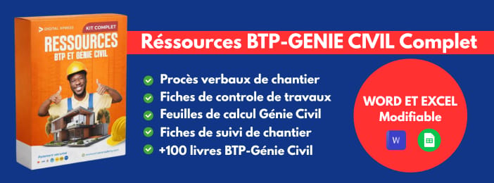 đ·đ»ââïžđïžPack complet de modĂšles et outils de BTP et gĂ©nie civil