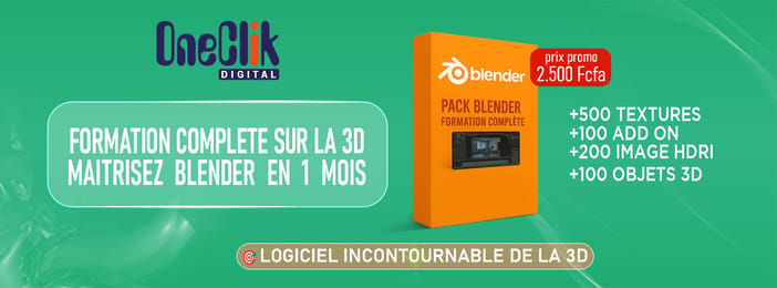 FORMATION COMPLÈTE DEVENEZ UN PRO DE LA 3D EN 1 MOIS AVEC BLENDER