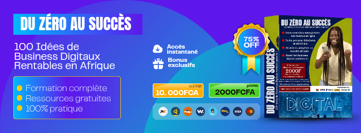DU ZÉRO AU SUCCÈS " Un Guide Complet de 100 Idées de Business Digitaux Rentables en Afrique"