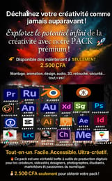 FORMATION en Montage vidรฉo, animation, design, audio, 3D, retouche, sรฉcuritรฉ..