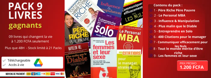 Pack 9 Livres Essentiels pour Entrepreneurs : Stratégie, Richesse et Succès
