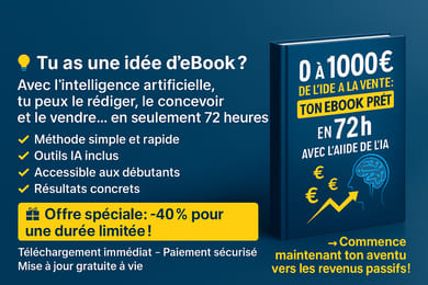 De l’idée à la vente : ton eBook prêt en 72h avec l’aide de l’IA