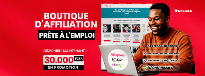 Boutique d'Affiliation Clé en Main – Gagne en ligne sans stock