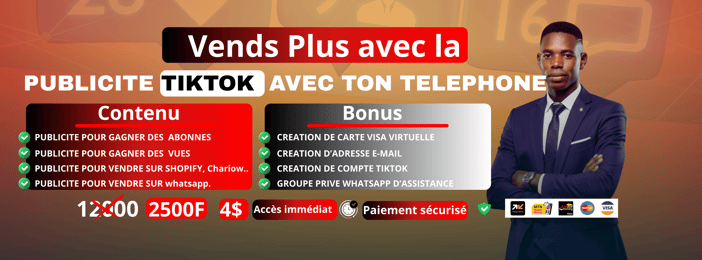 VENDS PLUS AVEC PUB TIKTOK
