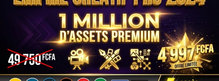 EMPIRE CRÉATIF PRO 2024 - 1 Million d'Assets Graphiques & Vidéo Pour Dominer Votre Marché