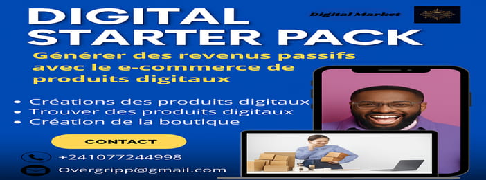 DIGITAL STARTER PACK : Générer des revenus passifs avec le e-commerce de produits digitaux