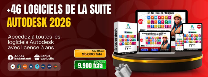 +𝟒6 𝐋𝐎𝐆𝐈𝐂𝐈𝐄𝐋𝐒 Autodesk + 𝟓𝟎 𝐅𝐎𝐑𝐌𝐀𝐓𝐈𝐎𝐍𝐒 CAO ET DAO