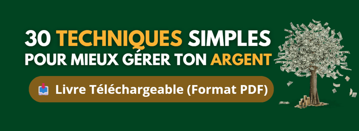 30 TECHNIQUES SIMPLES POUR MIEUX GÉRER TON ARGENT- Prends enfin le contrôle de ton argent