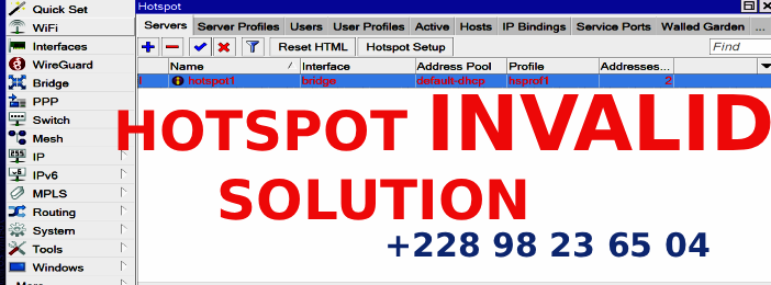 Guide complet  pour Corriger le Problème de HOTSPOT INVALID