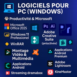 PACK DE +50 APPLICATIONS & OUTILS PREMIUM