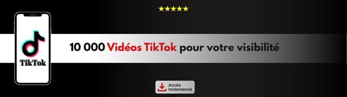 + 10 000 vidéos TikTok prêtes pour publication.