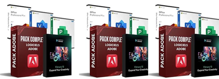Pack ULTIME: ADOBE 2025 + FILMORA + OFFICE