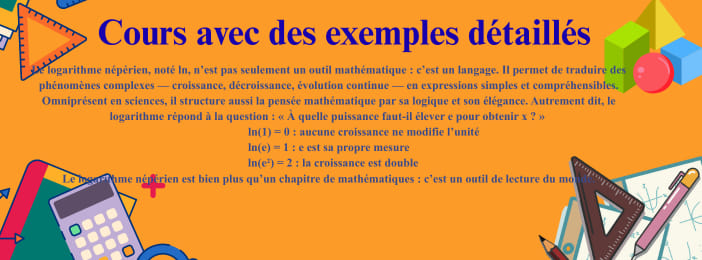 Cours sur le Logarithme Népérien (ln)