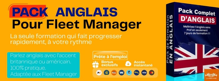 PACK ANGLAIS POUR FLEET MANAGER