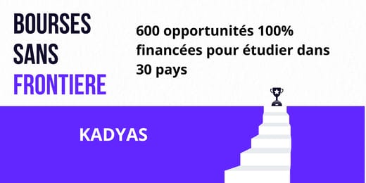 600 bouses d'études entièrement financées dans plus de 30 pays