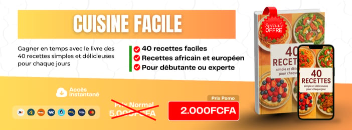 40 RECETTES CULINAIRE SIMPLES ET FACILES