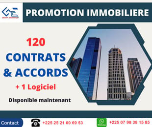 PACK  120 CONTRATS IMMOBILIER