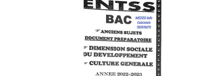 *ENTSS Bac : École Nationale des Travailleurs Sociaux Spécialisés*