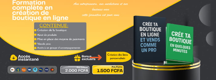 Création de boutique en ligne