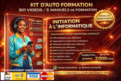 KIT D'AUTO FORMATION / INITIATION A L'INFORMATIQUE
