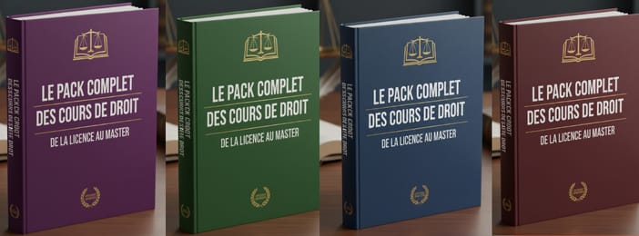 PACK COMPLET DES COURS DE DROIT DE LA LICENCE AU MASTER.