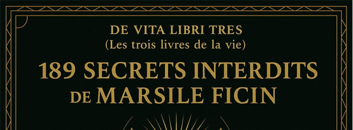 DE VITA LIBRI TRES (189 secrets interdits de Marsile Ficin)