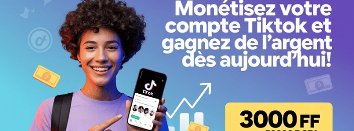 🚀 Créez Votre Compte TikTok Monétisé et Gagnez de l'Argent , Même en Afrique ! 🌍💰