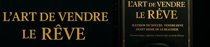𝐋'𝐀𝐑𝐓 𝐃𝐄 𝐕𝐄𝐍𝐃𝐑𝐄 𝐋𝐄 𝐑𝐄𝐕𝐄 - 𝐋'𝐈𝐋𝐋𝐔𝐒𝐈𝐎𝐍 𝐃𝐔 𝐒𝐔𝐂𝐂𝐄𝐒 : VENDRE UN REVE AVANT MÊME DE LE REALISER