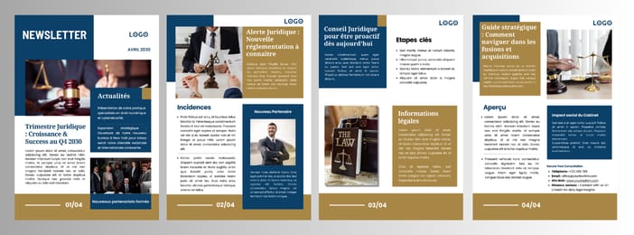 Modèle de Newsletter Professionnels du Droit  Prêt à Télécharger