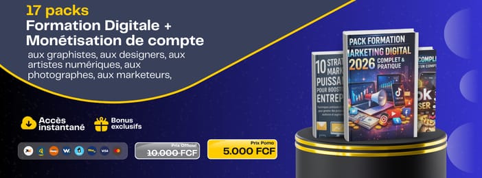 17 packs de formation sur le digital et la monétisation d’un compte
