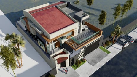 PDC-41-PROJET DE CONSTRUCTION D'UNE RESIDENCE PRIVÉE DE TYPE R+1 SUR 300 m2 (15x30)