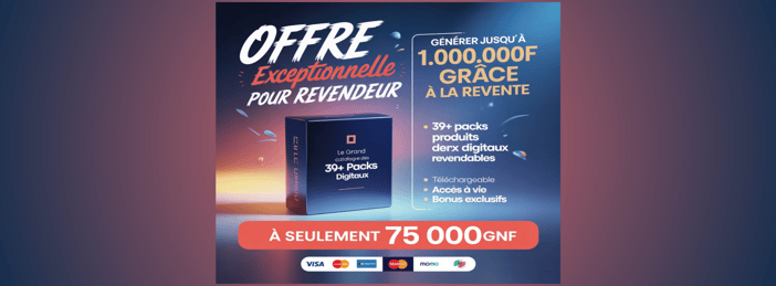 🔥 Super Pack Ultime – 39 Produits Digitaux + Droits de Revente Illimités