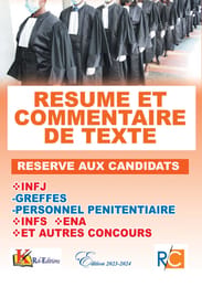 ANNALE CORRIGEE INFJ RESUME / COMMENTAIRE DE TEXTE