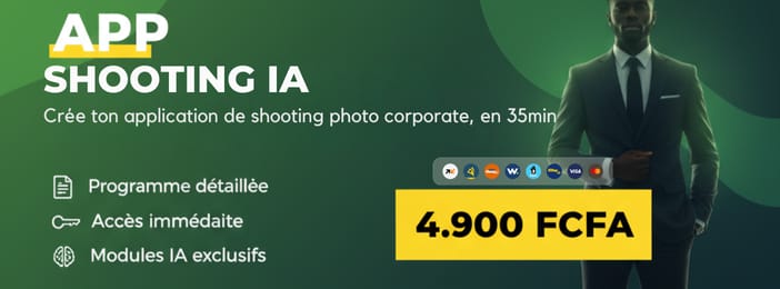 Guide complet pour Créer Votre APP de shooting Corporate