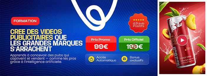 Créez facilement des vidéos de publicité qui vendent pour vos produits.