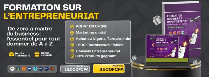 Packs Formations importation, Créations de contenu et Fournisseur
