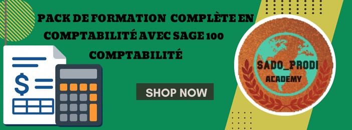 Pack de formation complète en comptabilité avec Sage 100 comptabilité