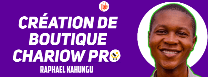 Création de boutique en ligne CHARIOW