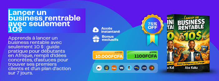 Lancer un business rentrable avec seulement 10$