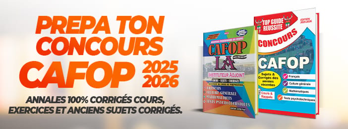 ANNALE CORRIGEE (PDF) CAFOP  1er  et 2e TOUR