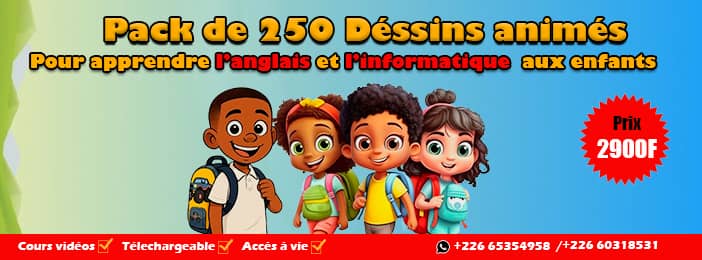 PACK EN ANGLAIS ET INFORMATIQUE POUR ENFANTS