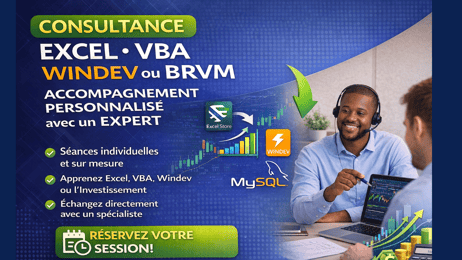 Service de Consultance en Excel VBA, Windev - IA et BRVM