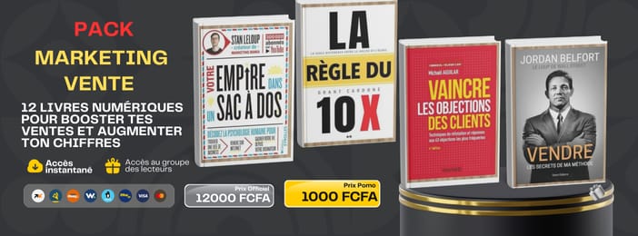PACK MARKETING - VENTE (Gagner plus de clients)