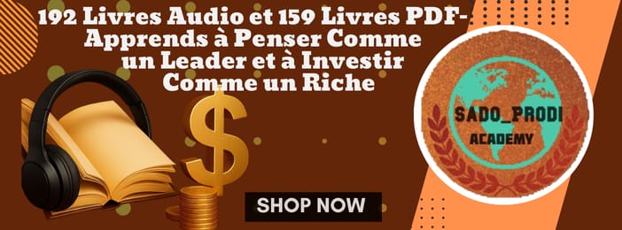 192 Livres Audio et 159 Livres PDF– Apprends à Penser Comme un Leader et à Investir Comme un Riche