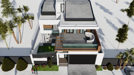 PDC-42-PROJET DE CONSTRUCTION D'UNE RESIDENCE PRIVÉE DE TYPE R+1 SUR 300 m2 (15X20)