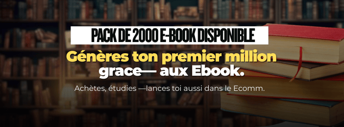 PACK DE 2000 E-BOOKS DISPONIBLE
